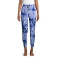 thumbnail image 1 of Secret Treasures Women's S Casual/Pockets/Super Soft/Tie Dye/Rayon Plus Pajama Jogger, Arctic White, 1 of 6