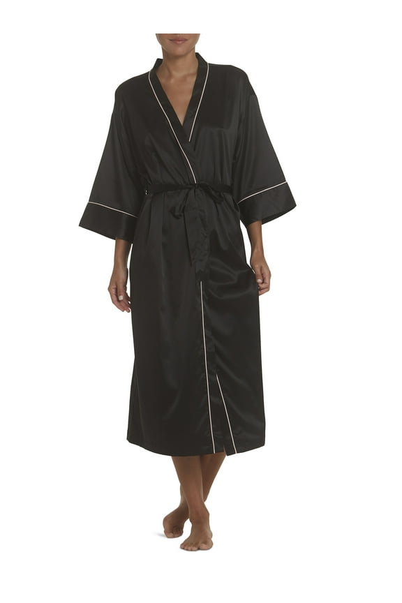 Women's Satin Midi Robe