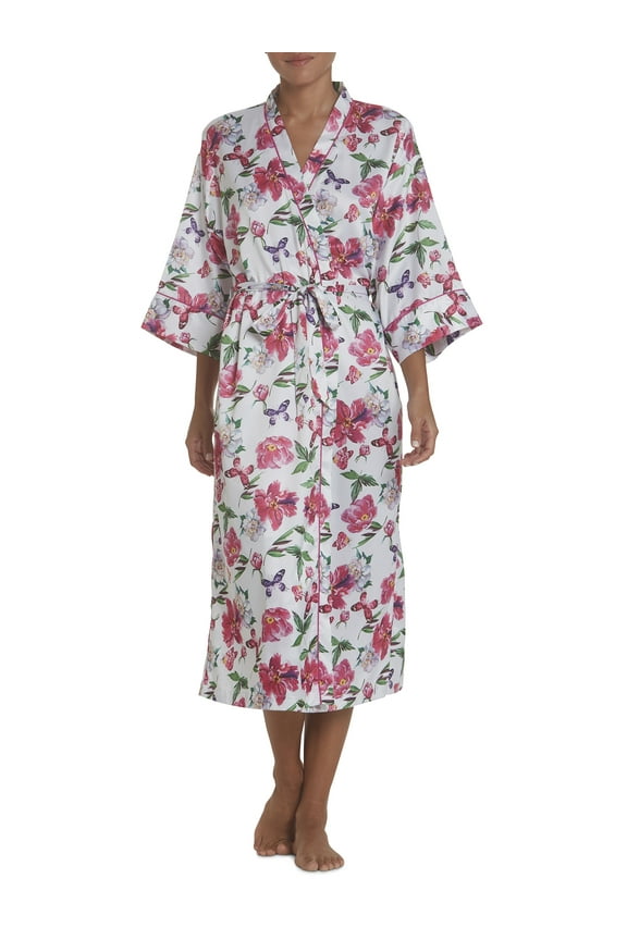 Women's Satin Midi Robe
