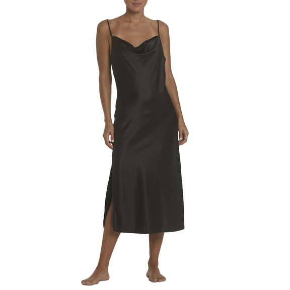 Secret Treasures Women's Satin Midi Slip Dress