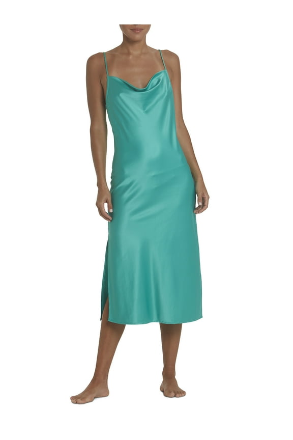 Women's Satin Midi Slip Dress