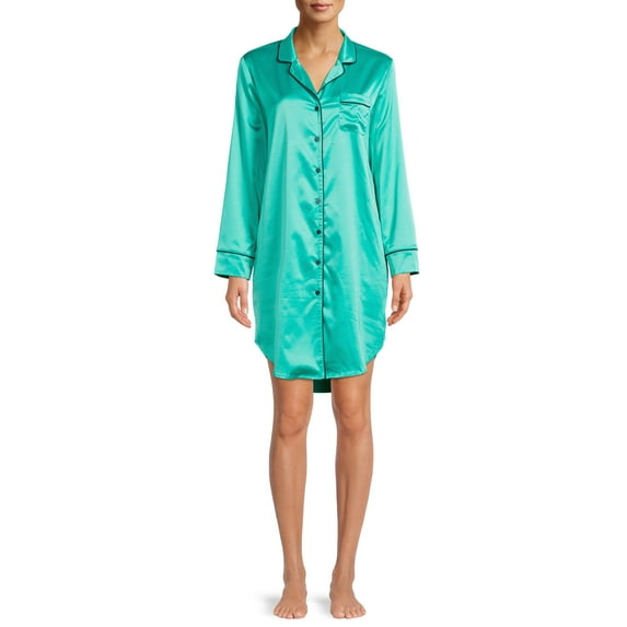 Secret Treasures Women's Satin Sleep Shirt