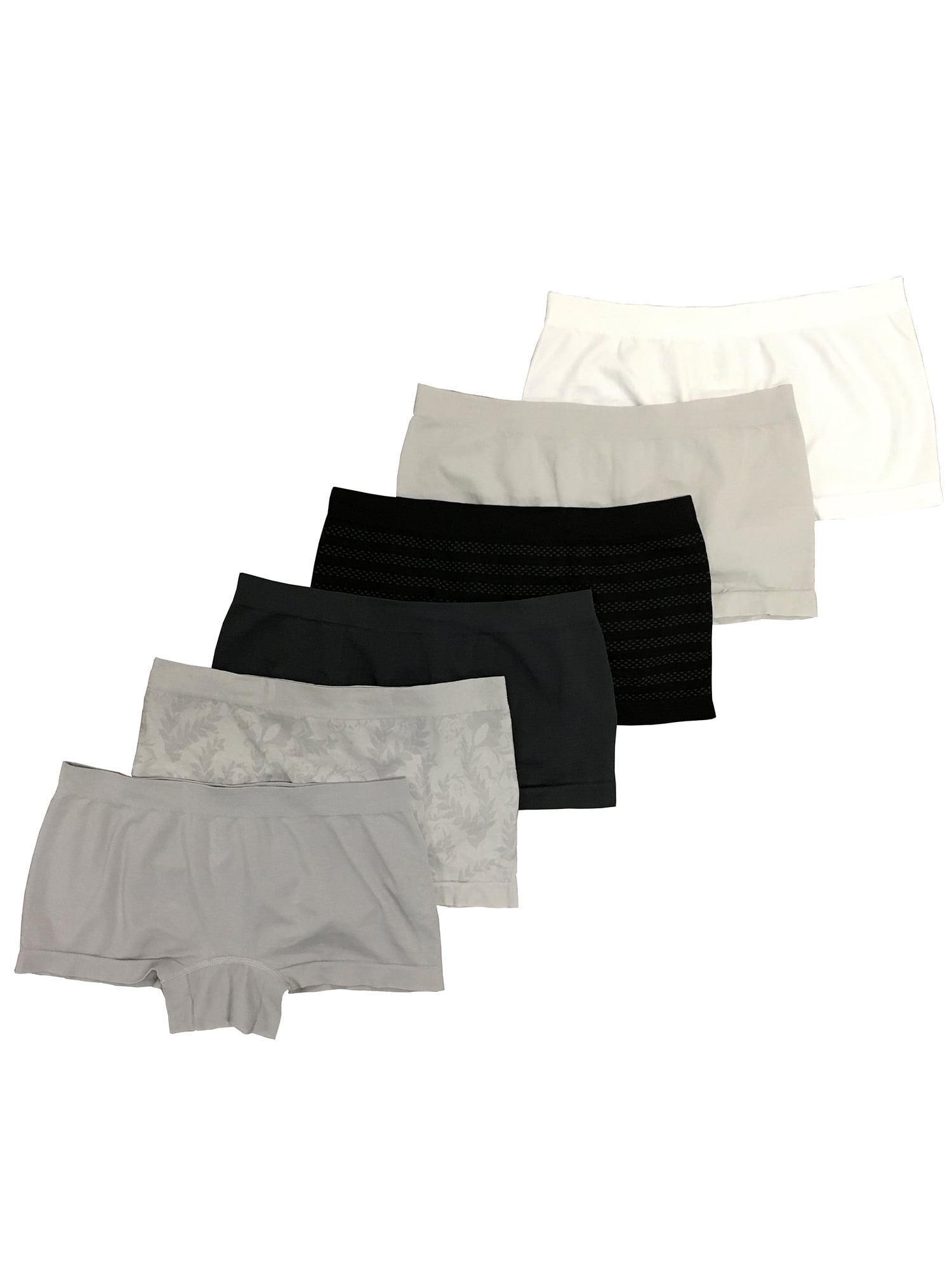 Secret Treasures Women's Seamless Boyshort Panties, 6-Pack