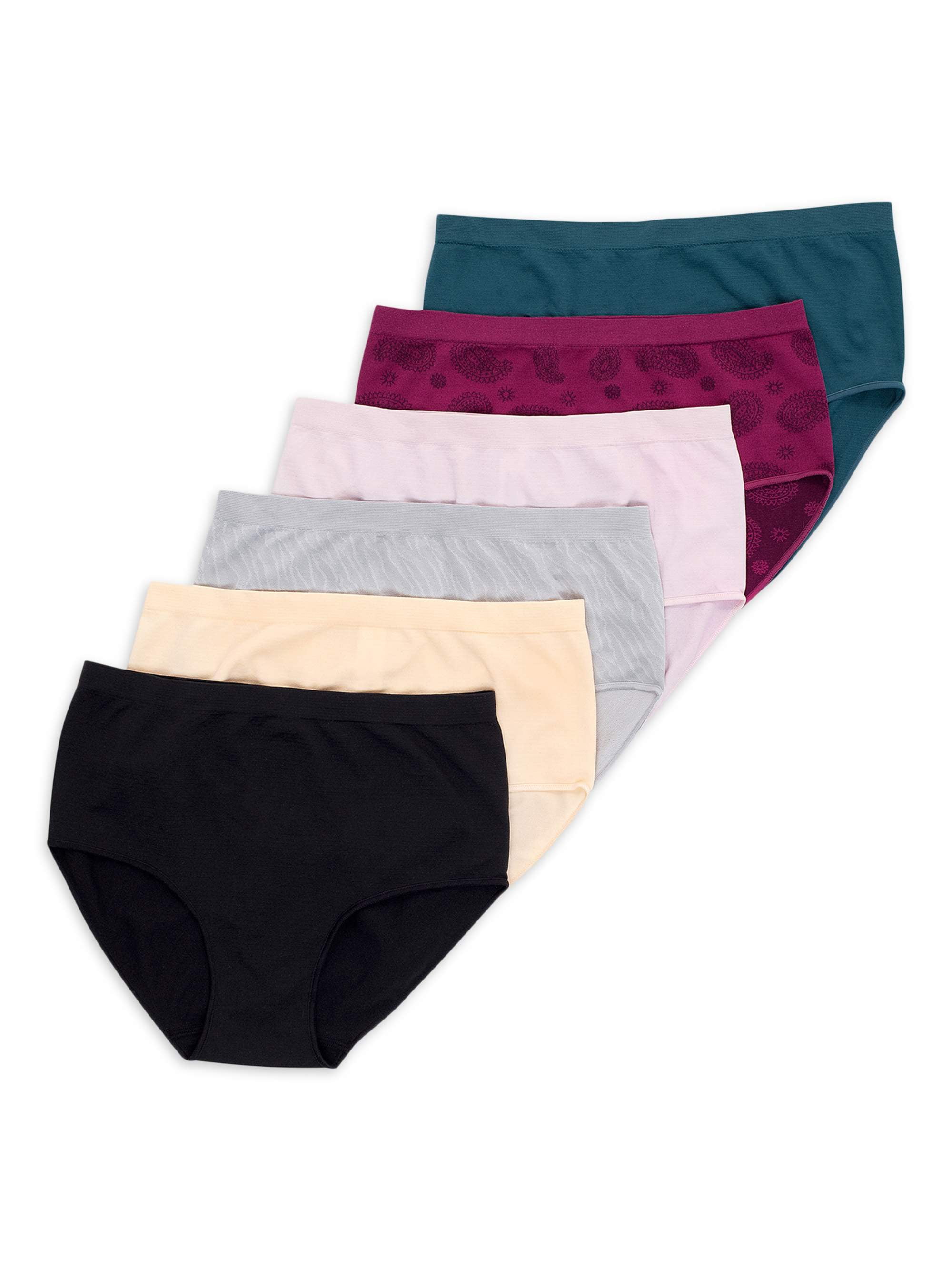 Secret Treasures Women's Seamless Brief Panties, 6Pack