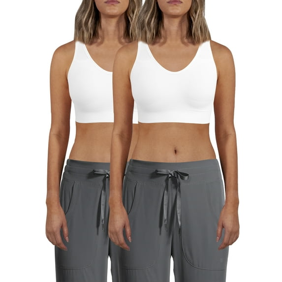 Secret Treasures Women's Seamless Comfort Bra, 2-Pack
