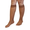 thumbnail image 1 of Secret Treasures Women's Sheer Knee-High Stockings, 5-Pack, Mocha, 1 of 2