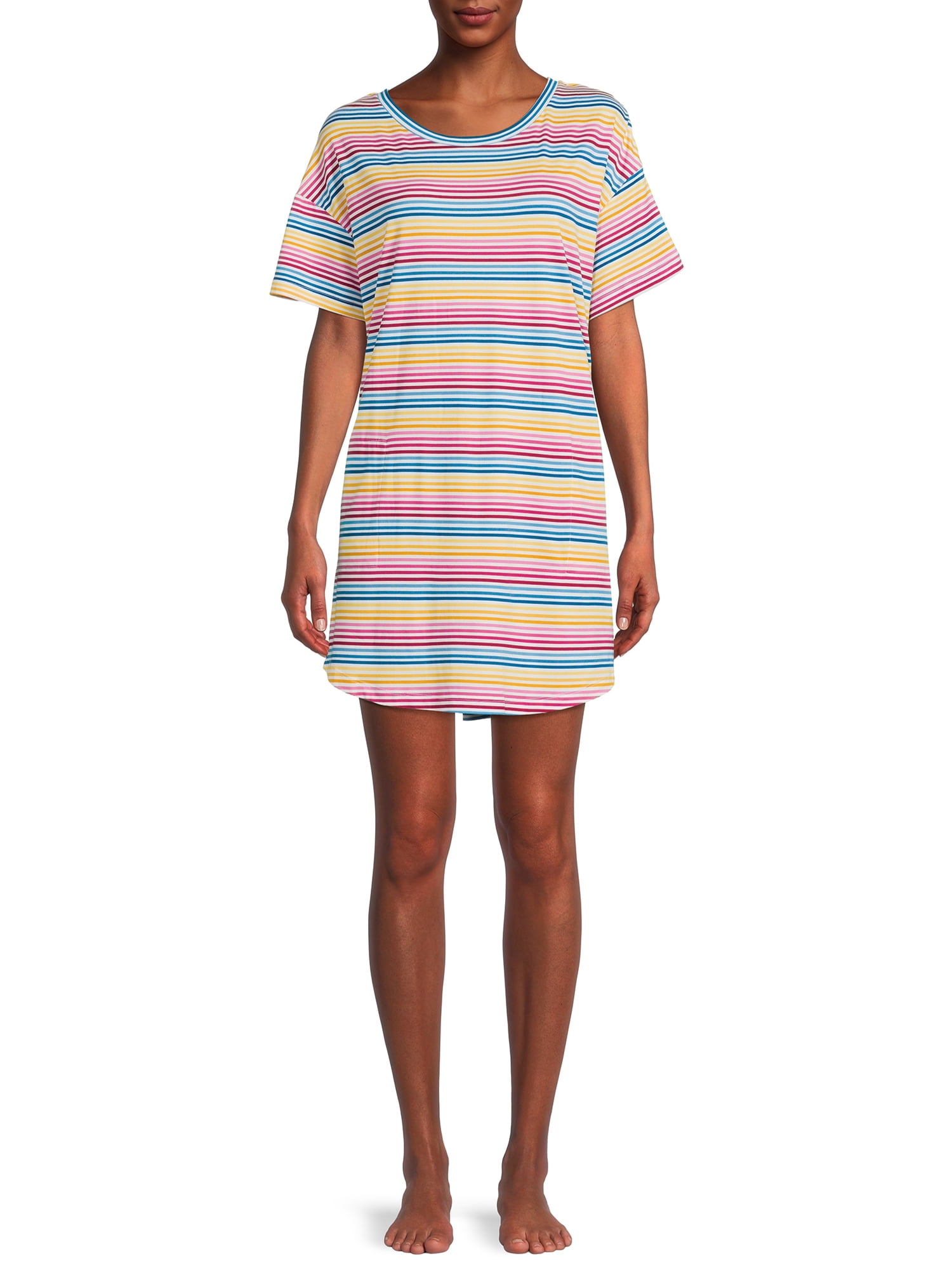 Secret Treasures Women's Sleep Shirt with Short Sleeves