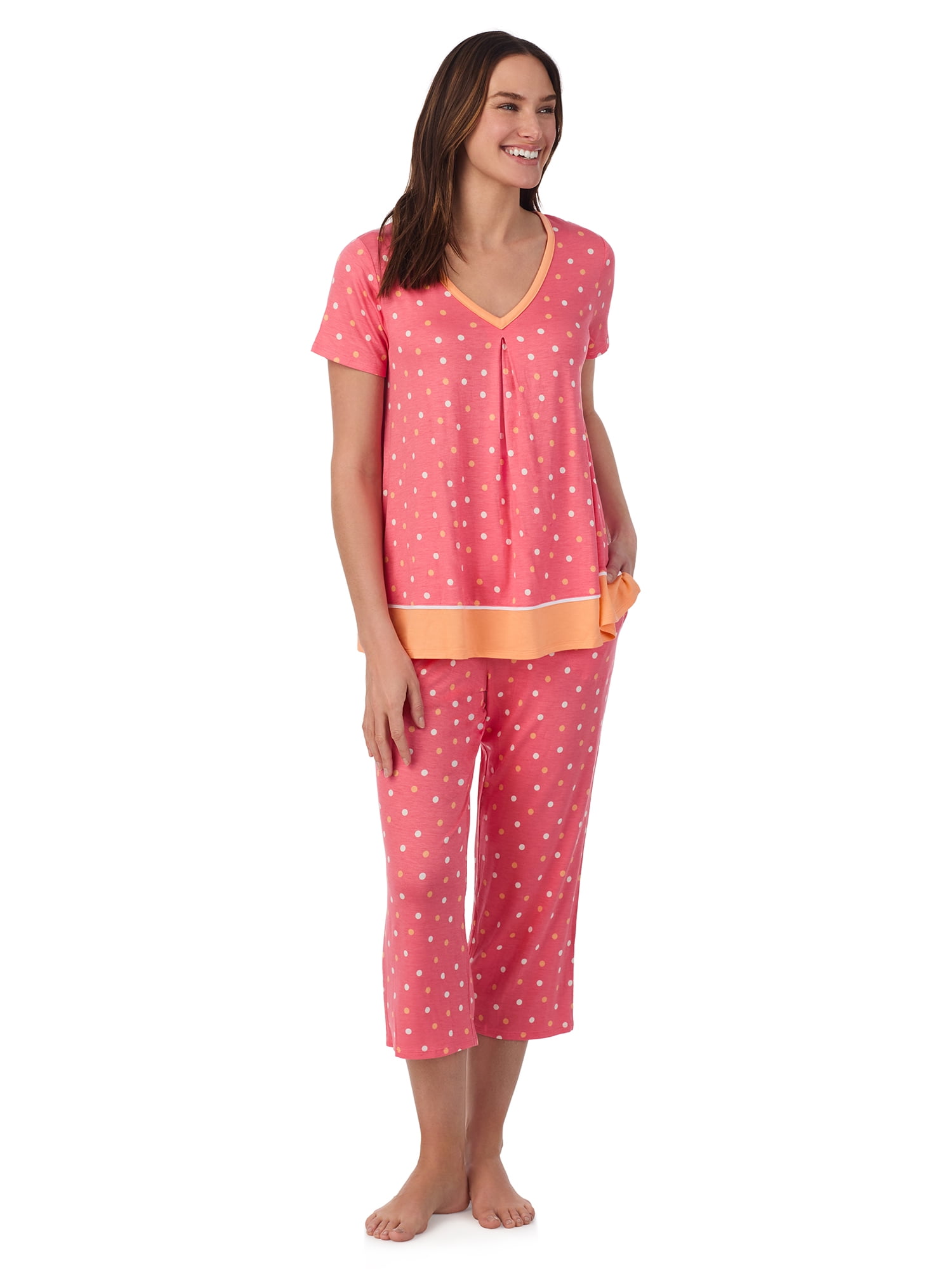 Pyjama Long Confortable Pour Femme - Modèle Farmer's Market - Blanc - Taille S