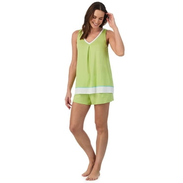 Secret Treasures Women’s Sleepwear 2-Piece Knit Tank and Shorty Boxer Pajama Set, XS-3X