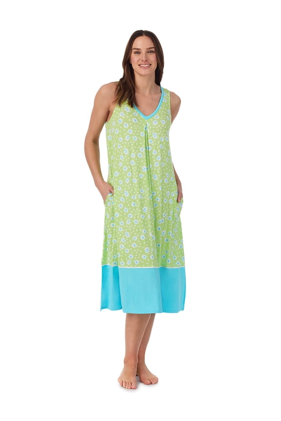 Women’s Sleepwear Midi Knit Nightgown, Sizes XS-4X