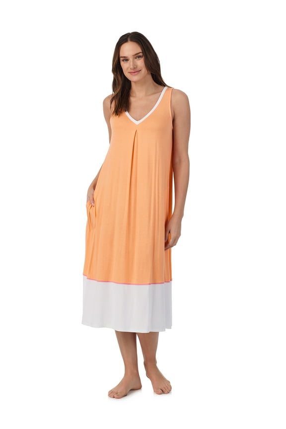 Women’s Sleepwear Midi Knit Nightgown, Sizes XS-4X