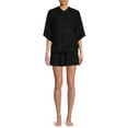 thumbnail image 1 of Secret Treasures Women's Sleepwear Sleep Terry Shorty Set, 1 of 5