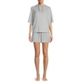 thumbnail image 1 of Secret Treasures Women's Sleepwear Sleep Terry Shorty Set, 1 of 5
