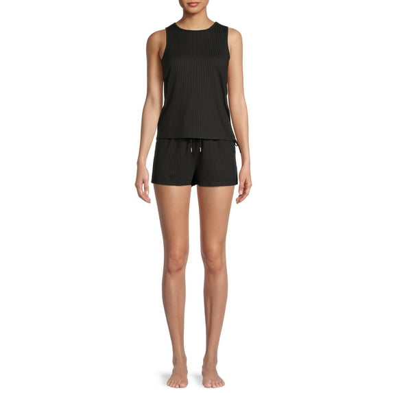 Secret Treasures Women's Tank Top and Shorts Pajama Set, 2-Piece