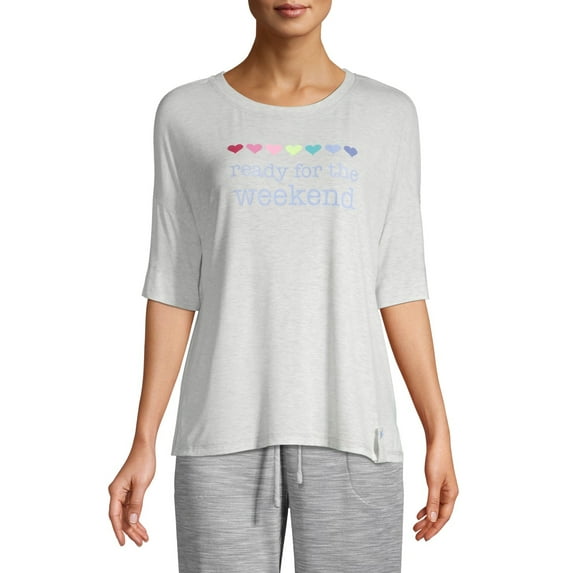 Secret Treasures Women's Weekend Hearts Top