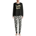 thumbnail image 1 of Secret Treasures Women's and Women's Plus 3-piece Pajama Set with Hair Scrunchies, 1 of 1