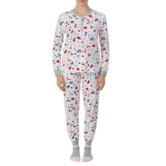 Secret Treasures Women's and Women's Plus 3-piece Pajama Set with Socks