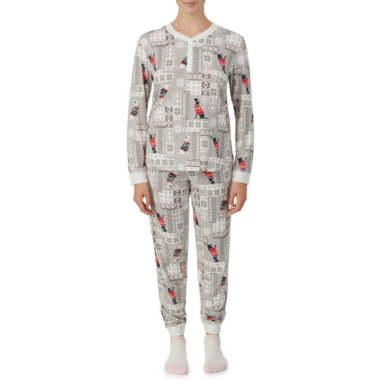 Secret Treasures Women s and Women s Plus 3 piece Pajama Set with Socks Walmart