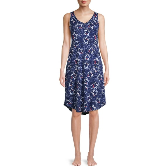 Secret Treasures Women's and Women's Plus Americana Printed Sleepshirt