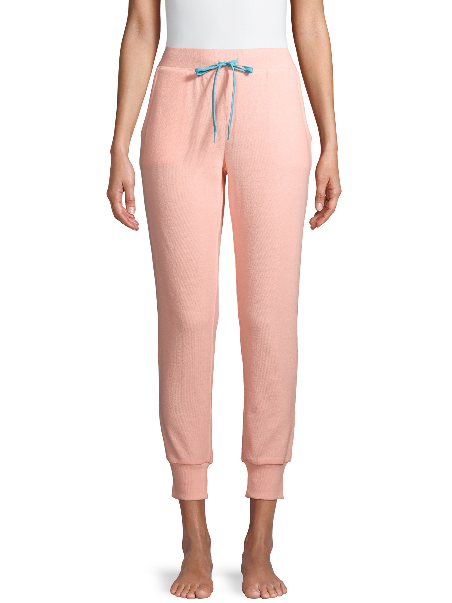 Secret Treasures Women's and Women's Plus Beach Fleece Cuffed Joggers ...