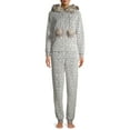 thumbnail image 1 of Secret Treasures Women's and Women's Plus Faux Fur Trimmed Union Suit, 1 of 6