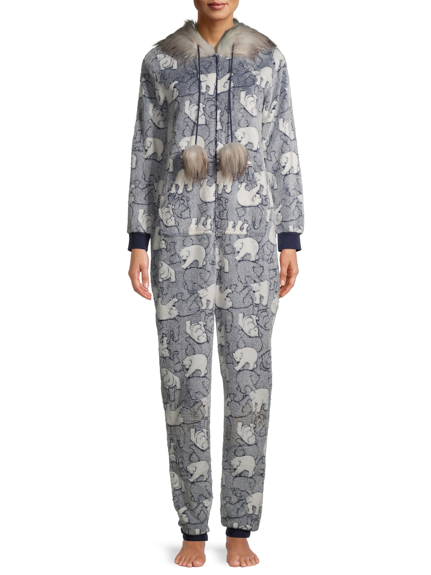 Secret Treasures Women s Sloth Union Suit Pajamas Walmart
