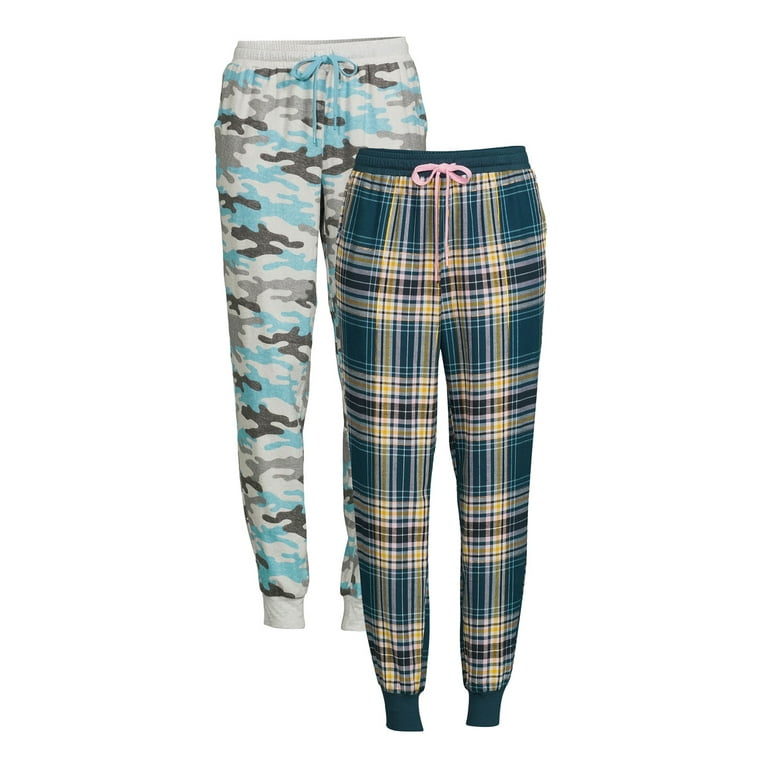 Secret Treasures Women s and Women s Plus Flannel Joggers 2 Pack