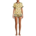 thumbnail image 1 of Secret Treasures Women's and Women's Plus Knit Shorty Pajama Set, 2-Piece, 1 of 5