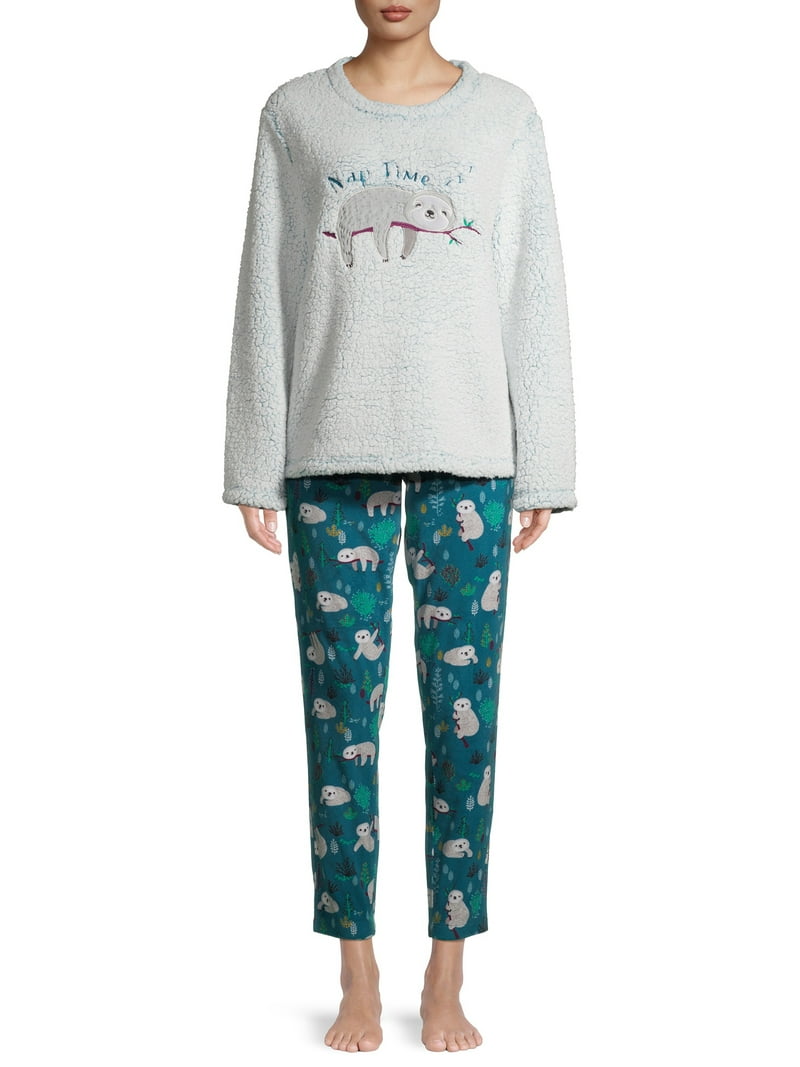 Secret Treasures Women's and Women's Plus Long Sleeve Plush Pajama
