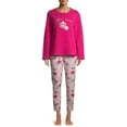 thumbnail image 1 of Secret Treasures Women’s and Women’s Plus Long Sleeve Plush Pajama Set, 1 of 7