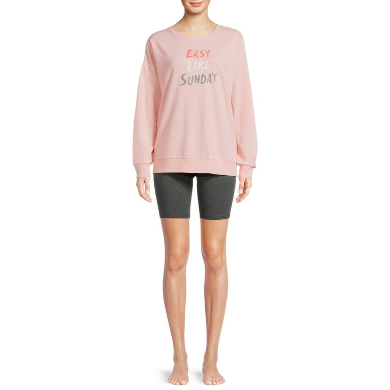Secret treasures women's and women's plus oversized long sleeve lounge top 2025