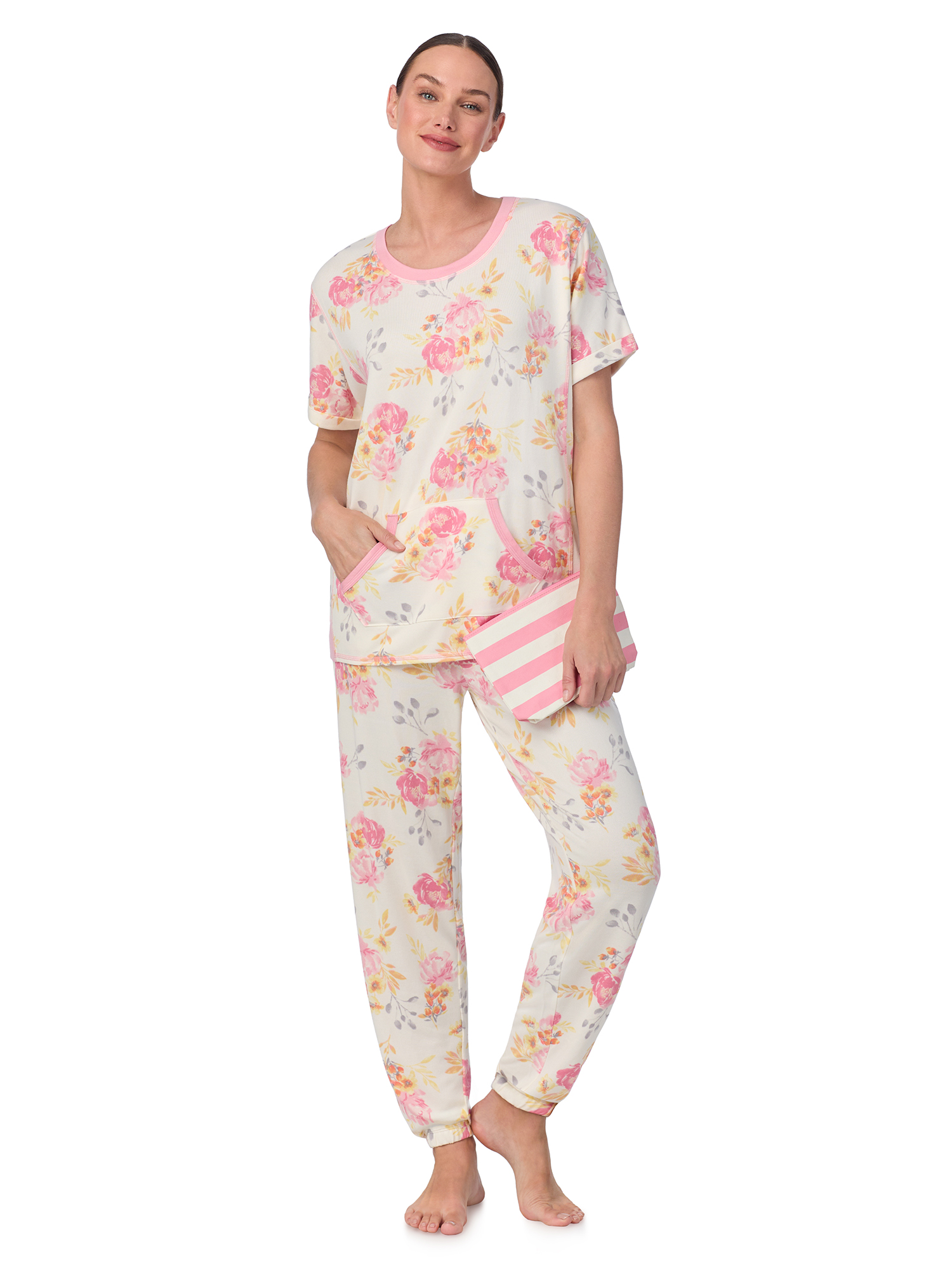 PixieLady Floral-Accent Sweatshirt & Joggers Lounge Set size XL main image 0