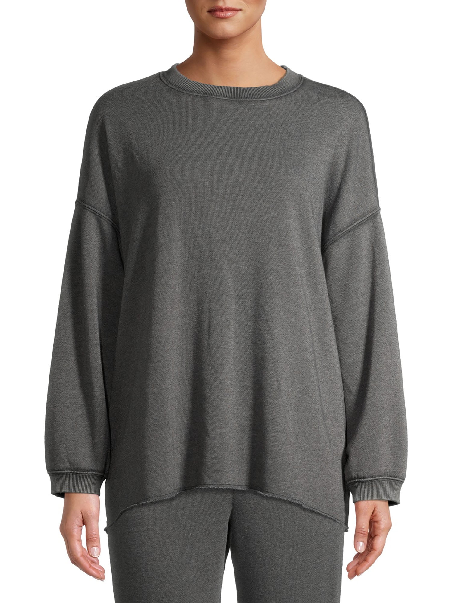 Secret treasures women's and women's plus oversized long sleeve lounge top hotsell