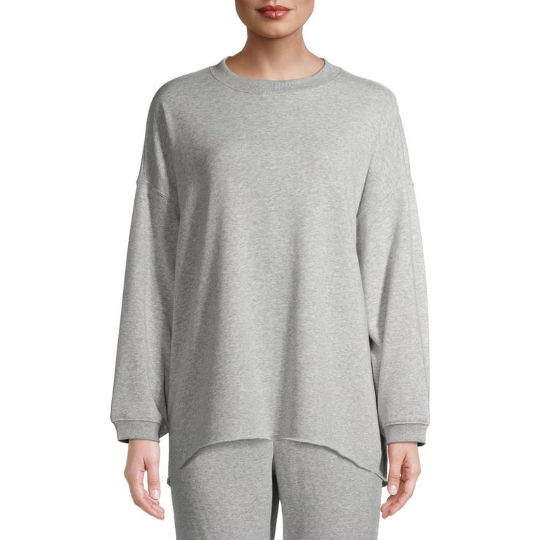 Secret treasures women's and women's plus oversized long sleeve lounge top new arrivals