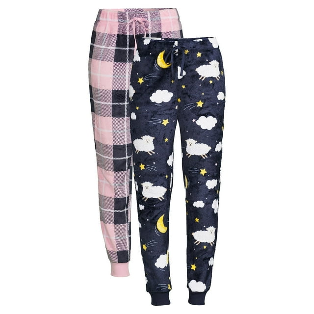 Secret Treasures Women's and Women's Plus Plush Cuffed Pajama Pants