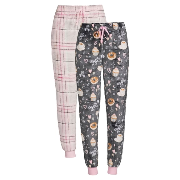 Secret Treasures Women's and Women's Plus Plush Cuffed Pajama Pants