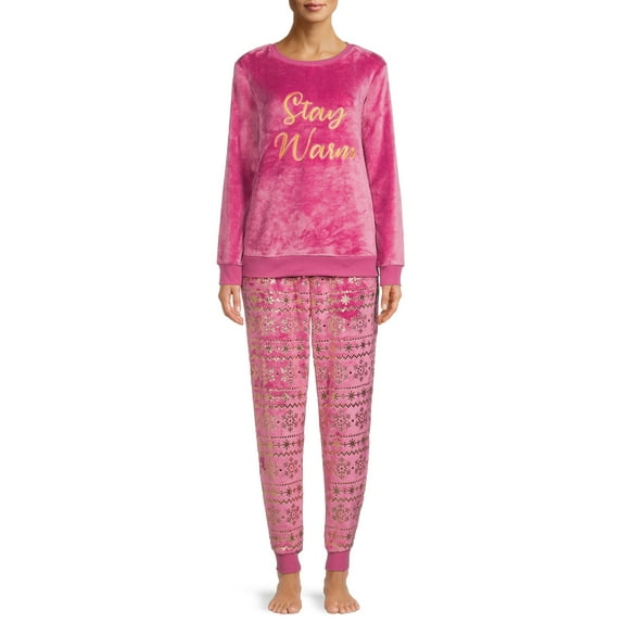 Secret Treasures Women's and Women's Plus Plush PJ Sets