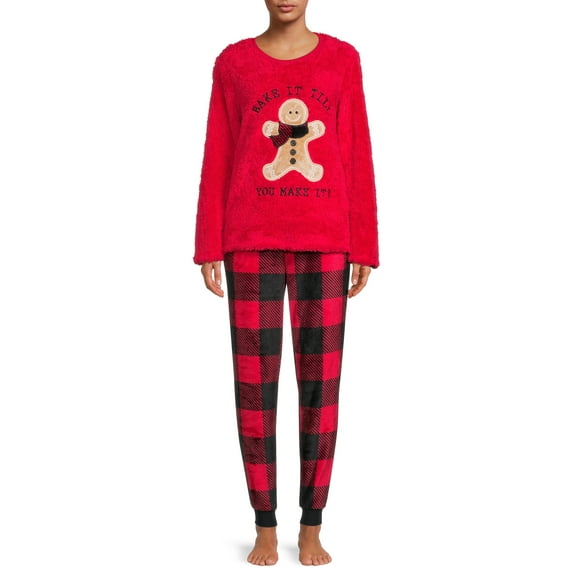 Secret Treasures Women's and Women's Plus Plush PJ Sets