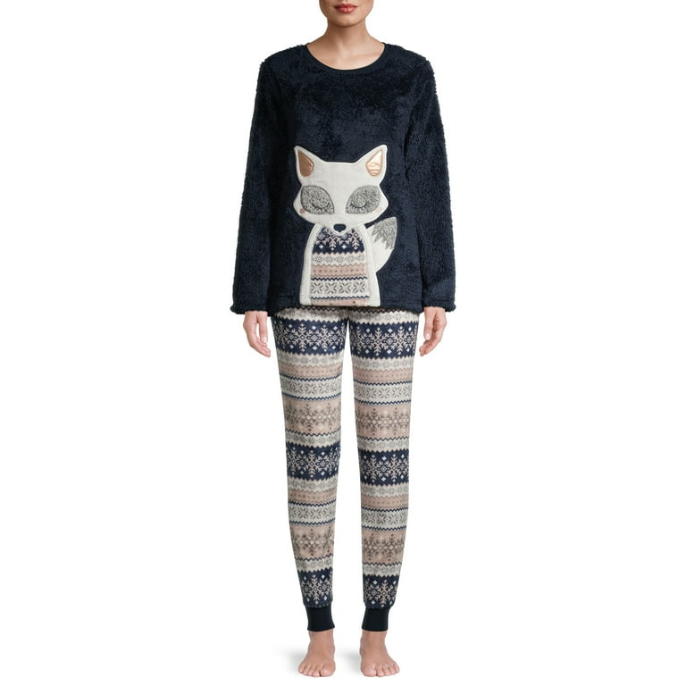 Secret Treasures Women s and Women s Plus Plush Winter Fox Twosies Set