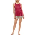 thumbnail image 1 of Secret Treasures Women's and Women's Plus Screen Print Tank and Short Set, 1 of 6
