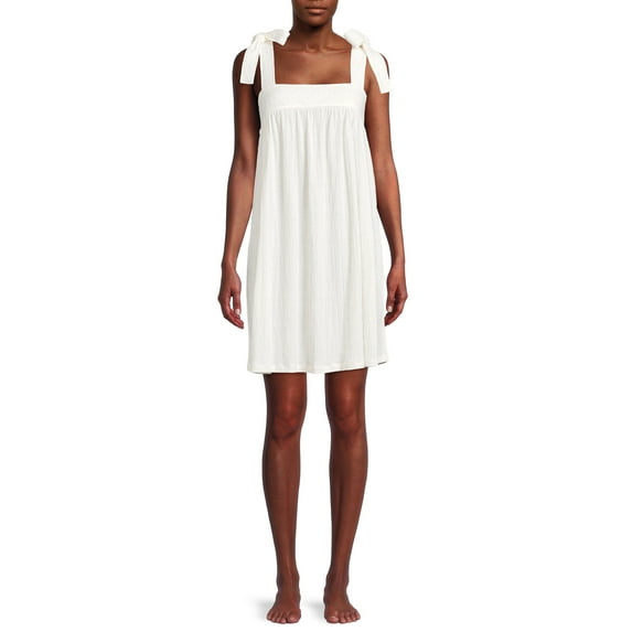 Secret Treasures Women's and Women's Plus Size Knit Gauze Chemise Nightgown