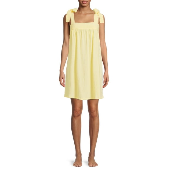 Secret Treasures Women's and Women's Plus Size Knit Gauze Chemise Nightgown