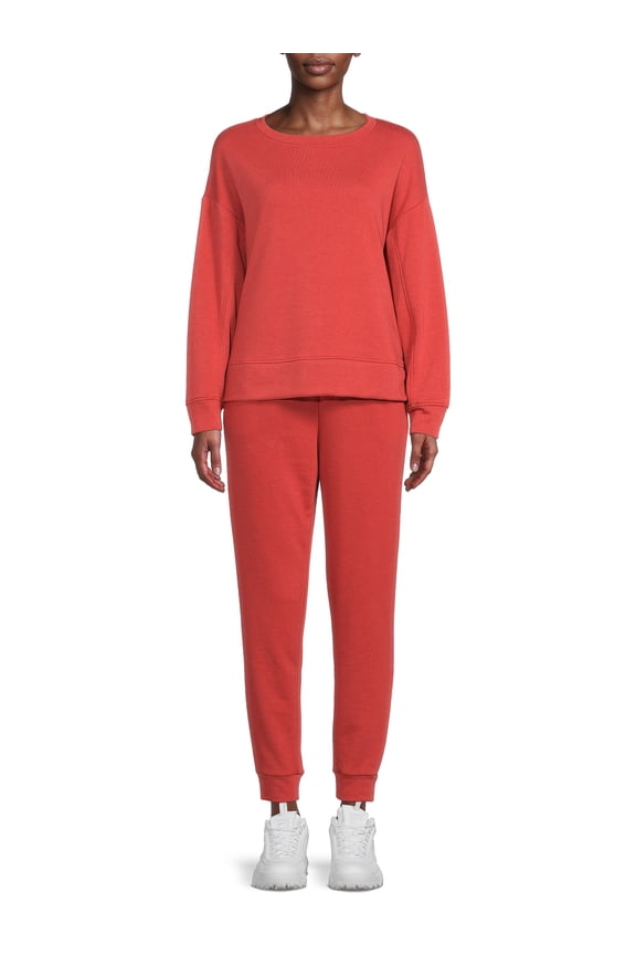 Women's and Women's Plus Size Sleep Top and Pants Set, 2-Piece