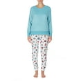 thumbnail image 1 of Secret Treasures Women's and Women's Plus Size Velour Top and Joggers, 2-Piece Set, 1 of 2