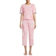 thumbnail image 1 of Secret Treasures Women's and Women's Plus Sleep Top and Pants, 2-Piece, 1 of 5