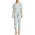 thumbnail image 1 of Secret Treasures Women's and Women's Plus Sleep Top and Pants, 2-Piece, 1 of 5