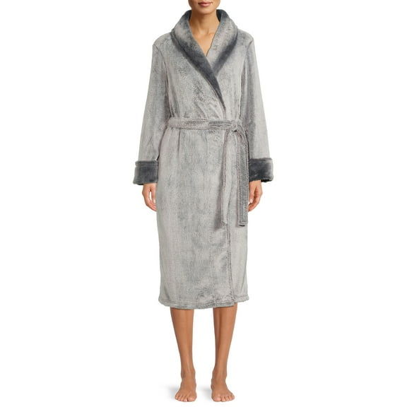 Secret Treasures Women’s and Women’s Plus Super Faux Mink Robe