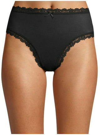 H&R Women's Underwear with Secret Pocket Panties, X-Small Size 2 Packs  (Black) at  Women's Clothing store