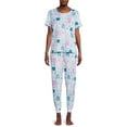 thumbnail image 1 of Secret Treasures Women's and Women's Plus T-shirt and Joggers Pajama Set, 2-Piece, 1 of 5