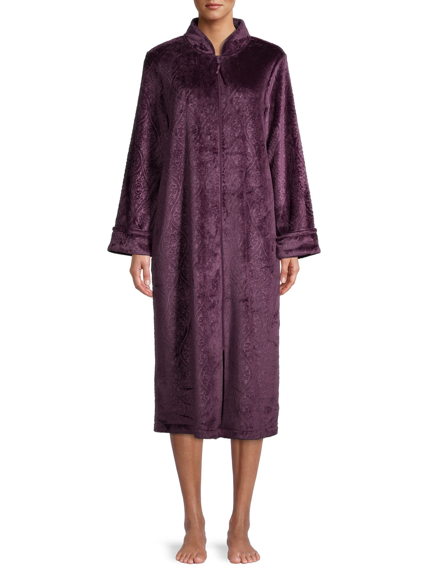 Secret Treasures Women's and Women's Plus Traditional Front Zip Robe